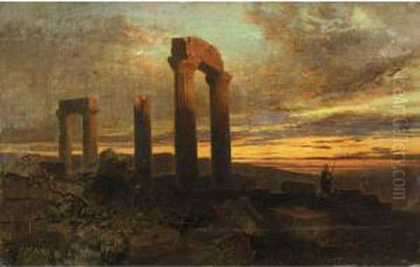 Sunset Among Ruins - view 1