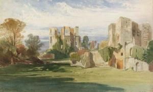 A View Of Kenilworth Castle, Warwickshire, From The Tiltyard