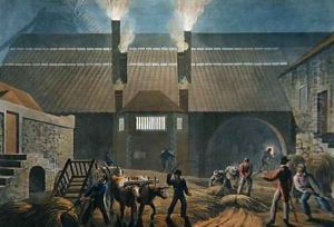 Exterior of the Boiling House, from 'Ten Views in the Island of Antigua', 1823 by William Clark