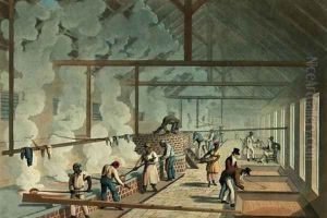 Slaves Ladle Steaming Juice from Vat to Vat, Antigua, 1823 by William Clark