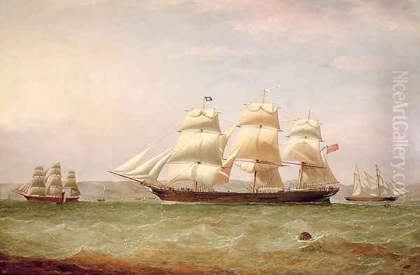 The Medium Clipper, 'John Lidget', off Greenock, 1862 - view 1
