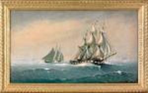 Clipper Ship Marco Polo Leaving Bay Of Fundy by Johnson, Marshall
