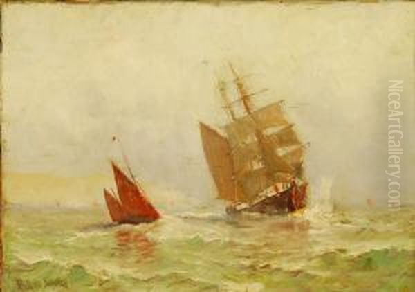 Brigantine Coming Into Port - view 1
