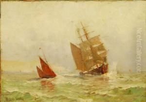 Brigantine Coming Into Port by Johnson, Marshall