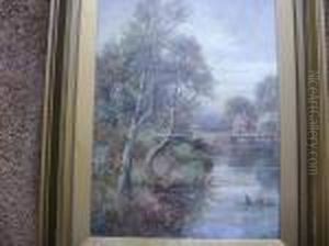 River Landscape by Sidney Yates Johnson