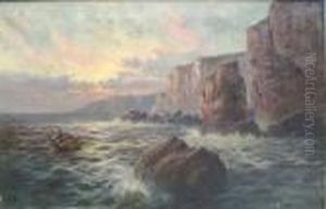 Boats Of The Coast In Heavy Seas
