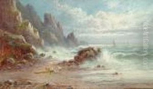 A Rocky Coast; The Incoming Tide by Sidney Yates Johnson