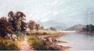 River Landscape by Sidney Yates Johnson