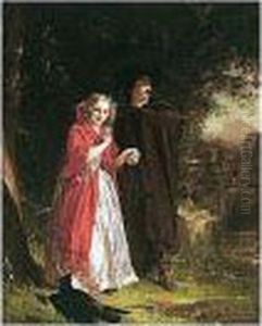 Lucy Ashton And Ravenswood At The Fountain (from The Bride Of Lammermoor) by Alexander Johnston