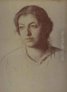Portrait of Euterpe Ionides, afterwards Mrs. W. F. Craies by Joseph Benwell Clark
