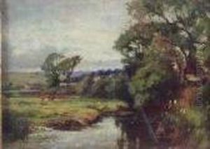 By The Riverside by George Whitton Johnstone