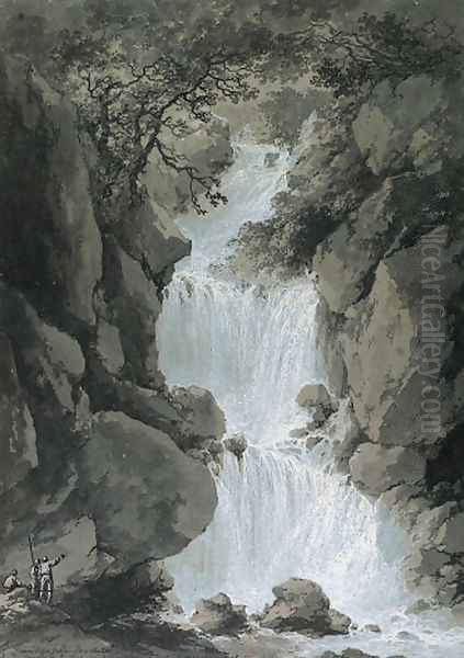 Views of the Reinbach Falls, Switzerland - view 1