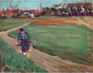Village Path by John Young Johnstone