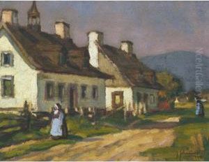 The School House At Joachim by John Young Johnstone