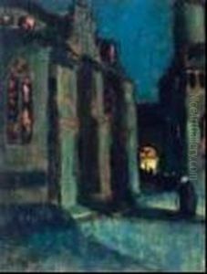 Moonlight, Bruges by John Young Johnstone