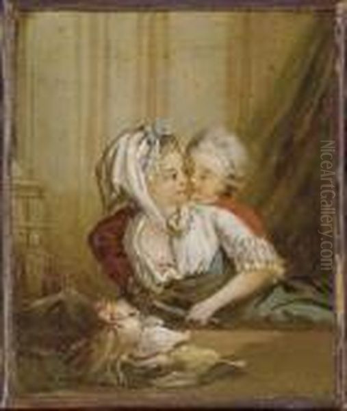 A Discreet Moment; And A Companion Painting - view 1