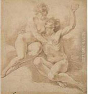 Un Couple Enlace by Nicolas Rene Jollain