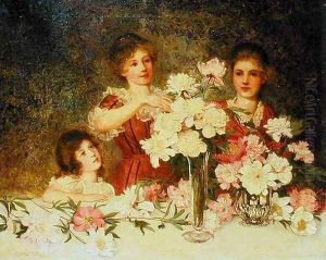 Arranging the Peonies, 1902 Arranging the Peonies, 1902