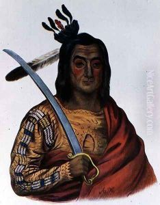Mou-Ka-Ush-Ka or The Trembling Earth a Yankton Sioux Chief