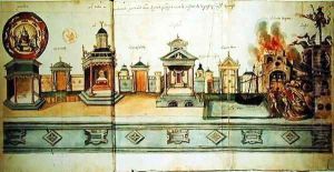 The Scenery for Valenciennes Mystery Play, 1547 by Hubert Cailleau