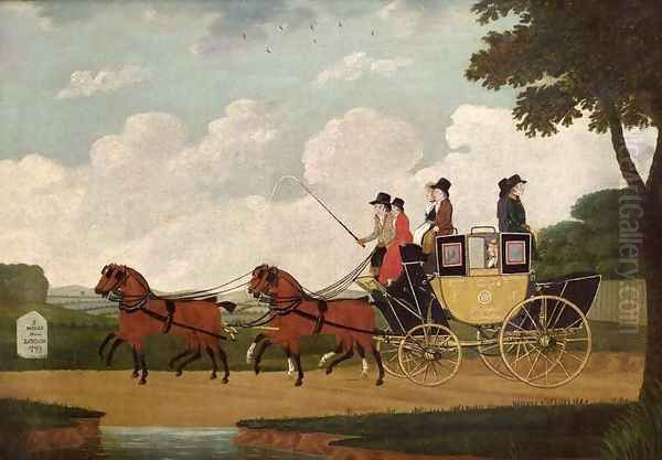 The Royal Mail Coach, Chelmsford to London, 1799 - view 1