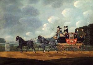 The Royal Mail Coach, London to Birmingham, 1810 by John Cordrey
