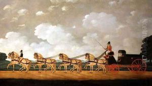His Majesty's Forgon with a Team of Eight Roans on the Road, 1812 by John Cordrey