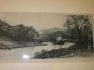 The Canal, Esholt by Frederick Cecil Jones
