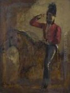 Portrait Of An Officer On Horseback