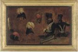 Studies Of Hussar Accoutrements And A General Officer