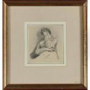 Half-length Study Of A Girl Napping
