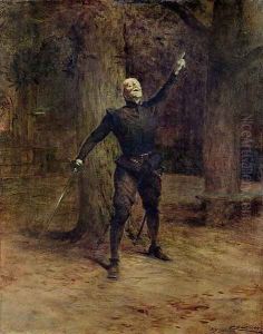 Constant Coquelin (1841-1909) as Cyrano de Bergerac by Theobald Chartran