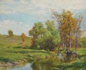 Landscape With Stream by Hugh Bolton Jones