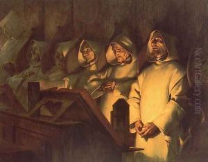 Les Matines a la Grande Chartreuse by Theobald Chartran
