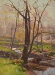 A Brook In Early Spring by Hugh Bolton Jones