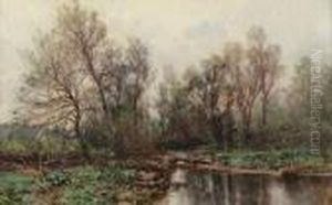 Landscape Of A Stream by Hugh Bolton Jones