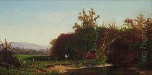 Hunters In A Fall Landscape - view 1
