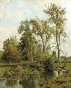 The Meadow Brook by Hugh Bolton Jones