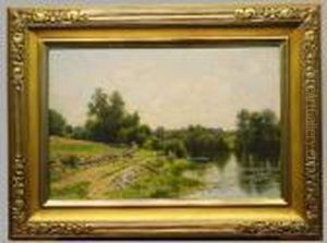 Path Along The River by Hugh Bolton Jones
