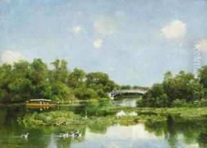 South End Of Wooded Island (view Of Transportation Terrace)