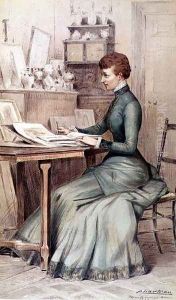The Princess of Wales (later Queen Alexandra) at Marlborough House, from Vanity Fair, 1882 by Theobald Chartran