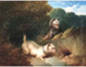 Waitingsigned And Dated 186, Oil On Canvas 8 X 1in by Paul Jones