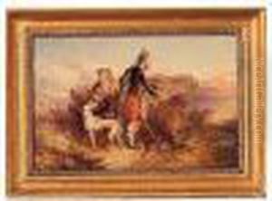 Deer Stalking And Patience Rewarded: A Pair Of Paintings by Paul Jones