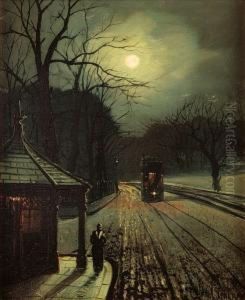 Leeds Tram In The Moonlight