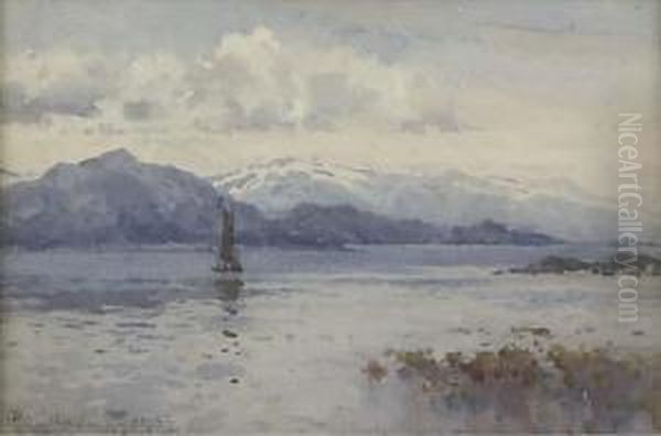 Boat On The Loch, Twilight - view 1