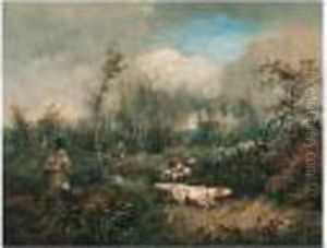 Shooting On A Heath by Samuel John Egbert Jones