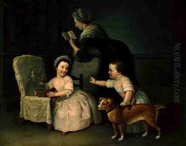 Lord Grey and Henrietta Grey with their Governess - view 1