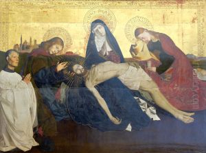 Pieta de Villeneuve-les-Avignon c. 1460 by Enguerrand Charonton