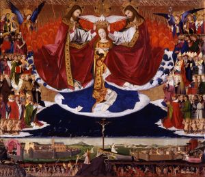The Coronation of Mary 1454 by Enguerrand Charonton
