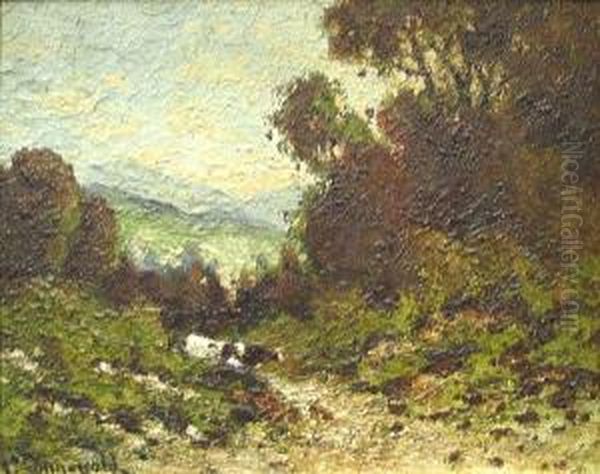 Cows In A Wooded Landscape - view 1